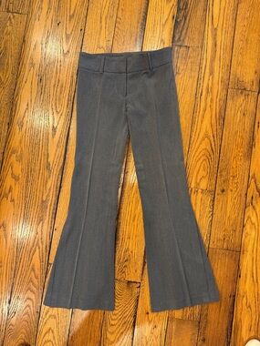 GAVIN WOMEN'S DARK GRAY LOW RISE FLARE LEG CONTEMPORARY DRESS PANTS SIZE 6